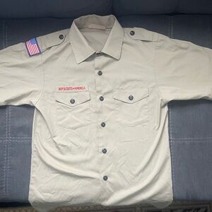 Boy Scouts of America Kids Button Down Shirt - Tan